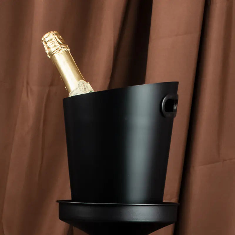 Inclined Stainless Steel Ice Bucket for Household Use